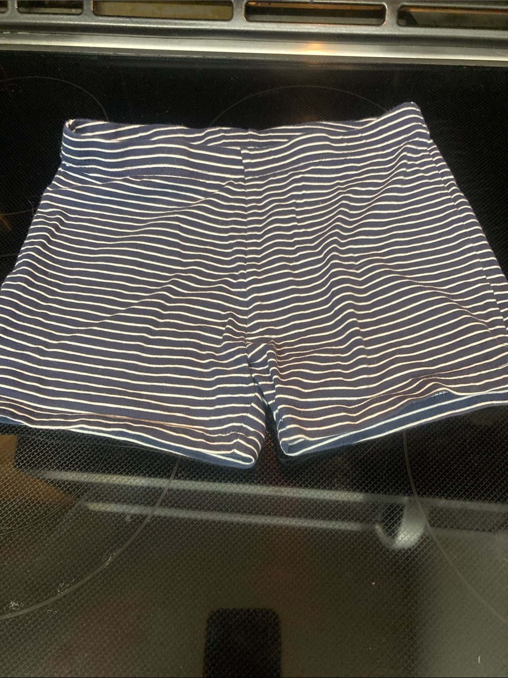 Joe Fresh Navy & White Striped Girls' Knit Shorts